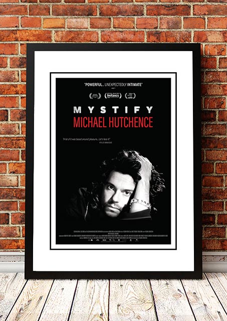 V967-SS0456-A4-202504150925-00 Michael Hutchence ‘Mystify’ Movie Poster 2019 - Framed A4 - Image 1