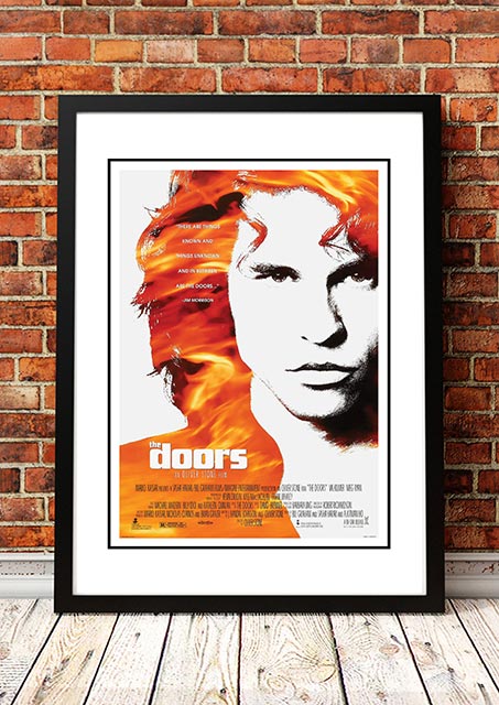 V967-SS0473-A4-202504150936-00 The Doors ‘The Doors’ Movie Poster 1991 - Framed A4 - Image 1