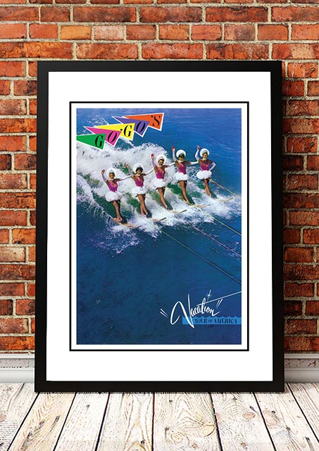 V967-SS0474-A2-202504150937-00 The Go Go’s ‘Vacation’ World Tour Poster 1982 - Framed A2 - Image 1