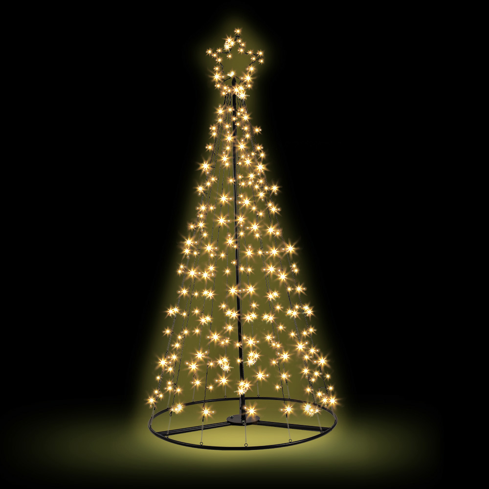 XMAS-FAIRY-SOLAR-7FT-WARM-00 2.1M Christmas Tree LED Solar Warm Jingle Jollys - Image 1