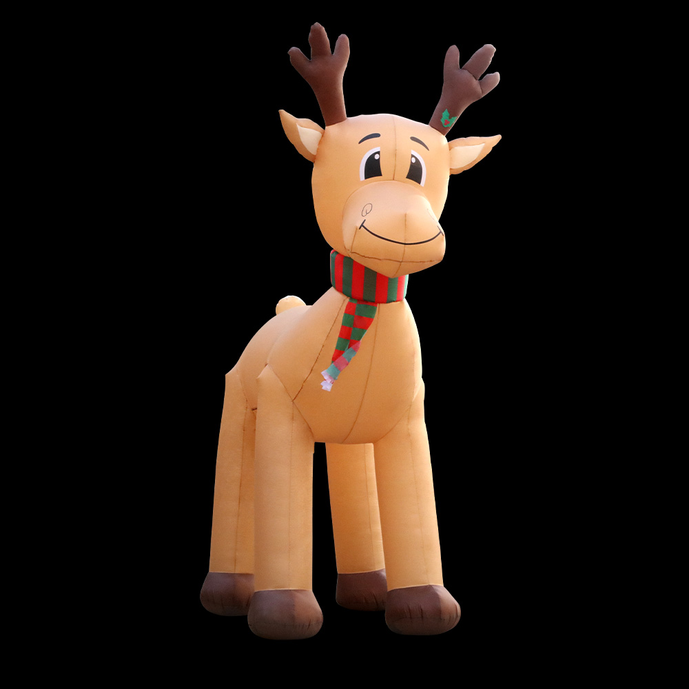 XMAS-INF-REIN-5M-00 Jingle Jollys Christmas Inflatable Reindeer 5M Illuminated Decorations - Image 1