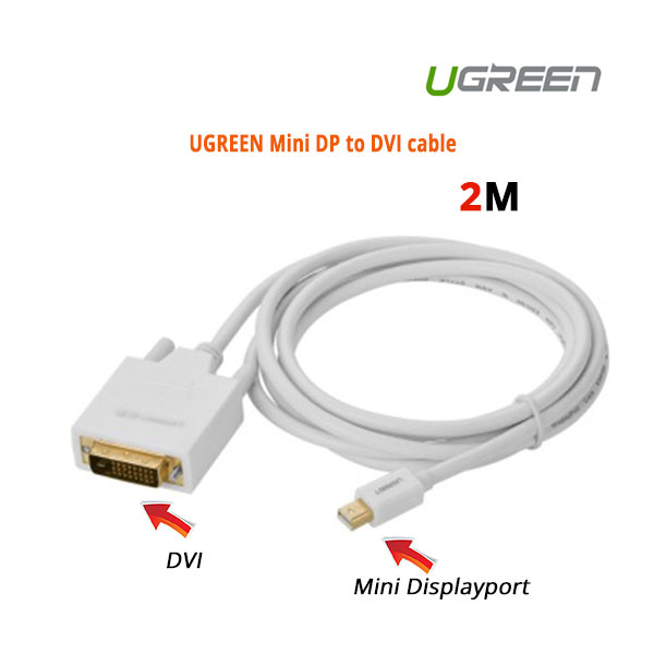 acbugn10405_01_21 UGREEN Mini DP to DVI cable 2M - Image 1