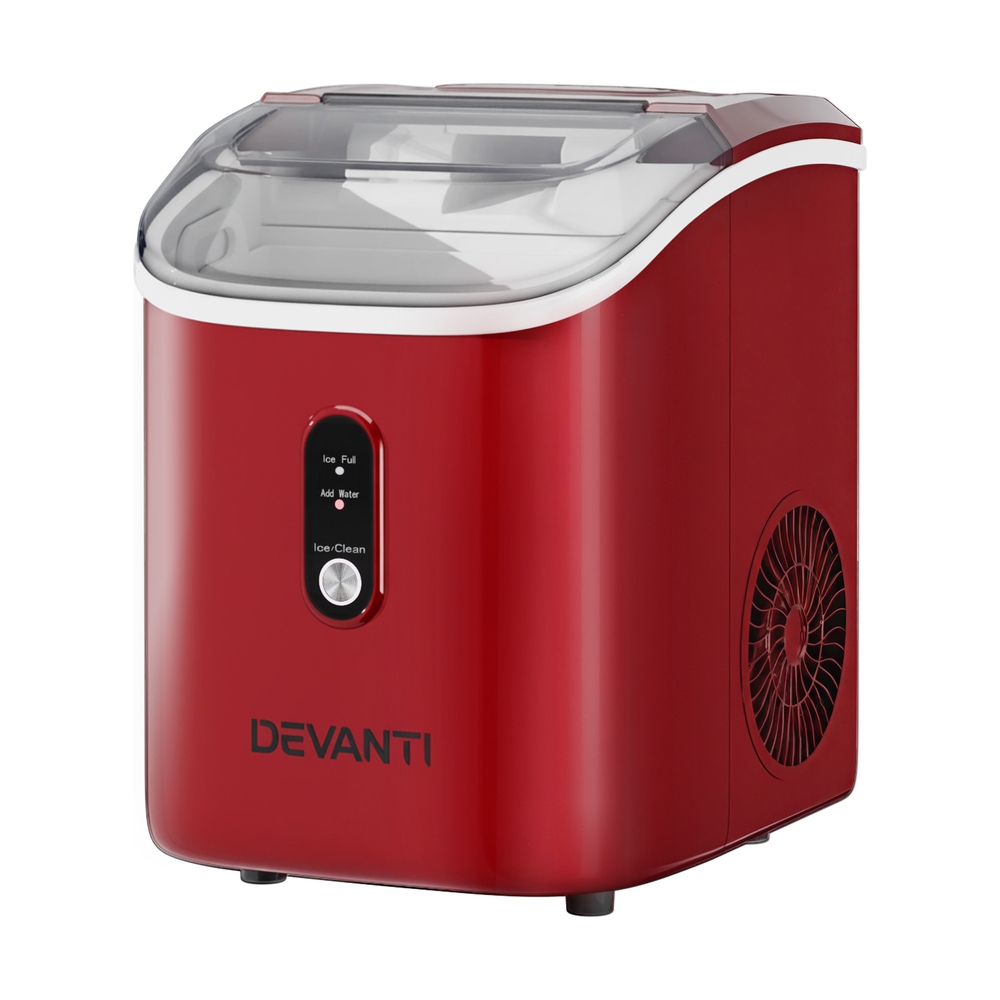 IM-ZB15N01-RED-202509222022-00 Devanti Ice Maker Machine 15kg Nugget Chewable Ice Cube - Image 1
