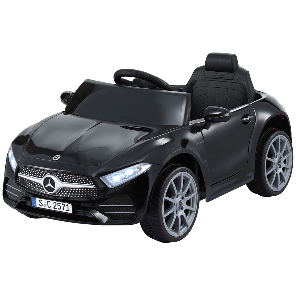 RCAR-CLS350-LS-BK-202508061506-00 Kids Electric Ride On Car Licensed Outdoor Toys Cars Music Remote Black - Image 1