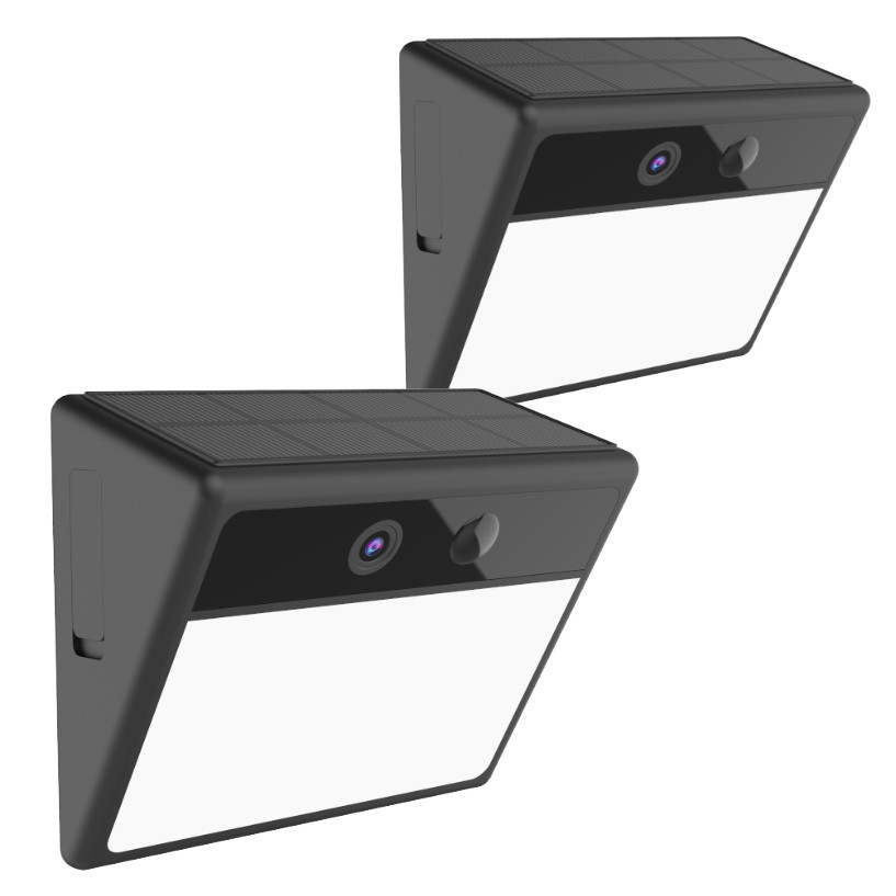 V1031-LSH-WLCAMT960-202509041443-00 Laser Outdoor Wall Light Camera Twin Pack - Image 1