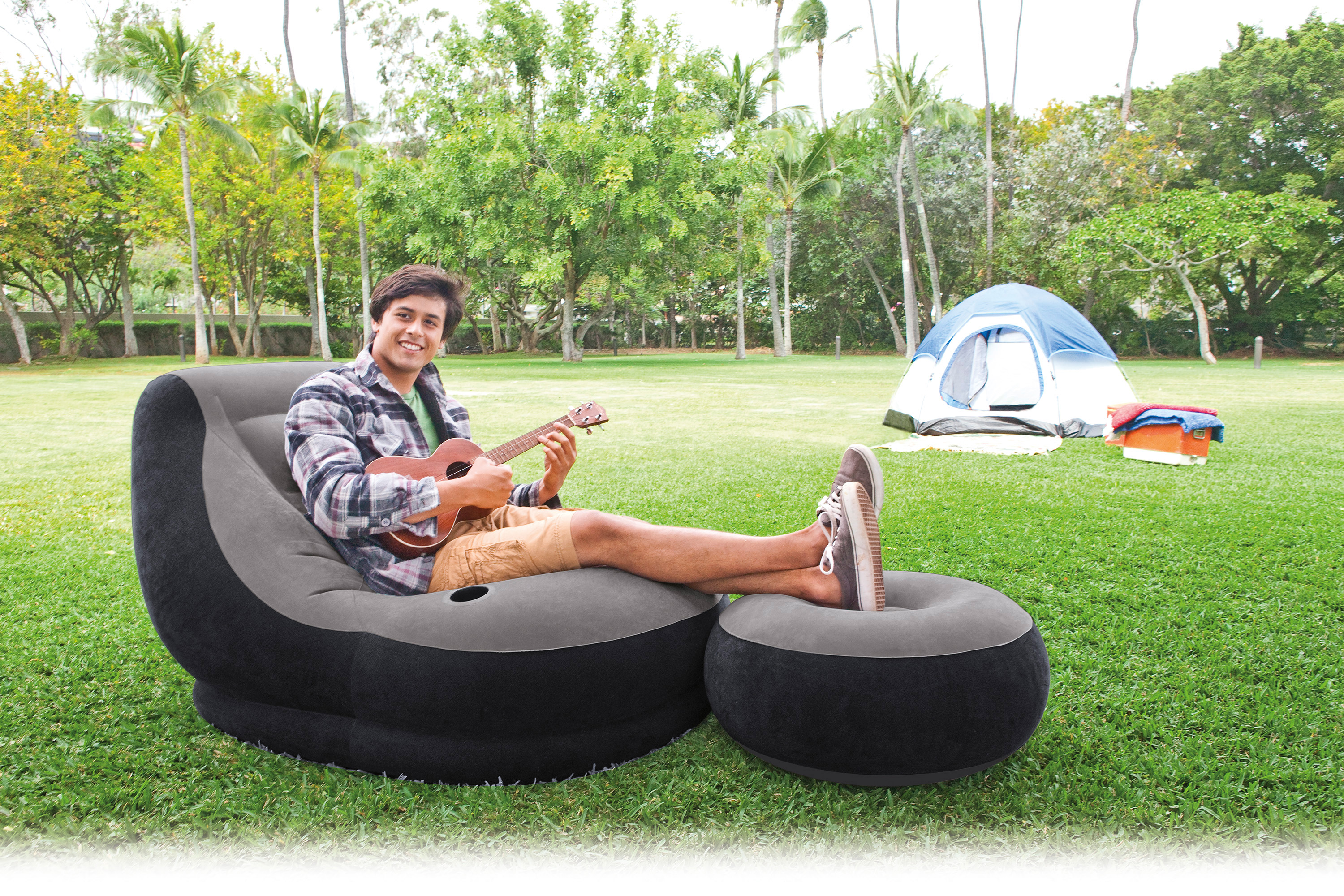 V1032-IXULTRACHAIR_68564-202508201041-00 Intex Ultra Lounge Inflatable Chair and ottoman 68564 - Image 1