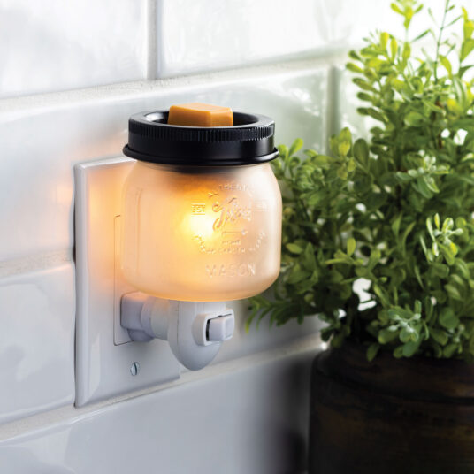V1049-PIGMJ-202508141730-00 Glass Mason Jar Pluggable Warmer - Image 1