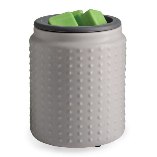 V1049-WWGHB-202508141720-00 Gray Hobnail Flip Dish Wax Warmer - Image 1