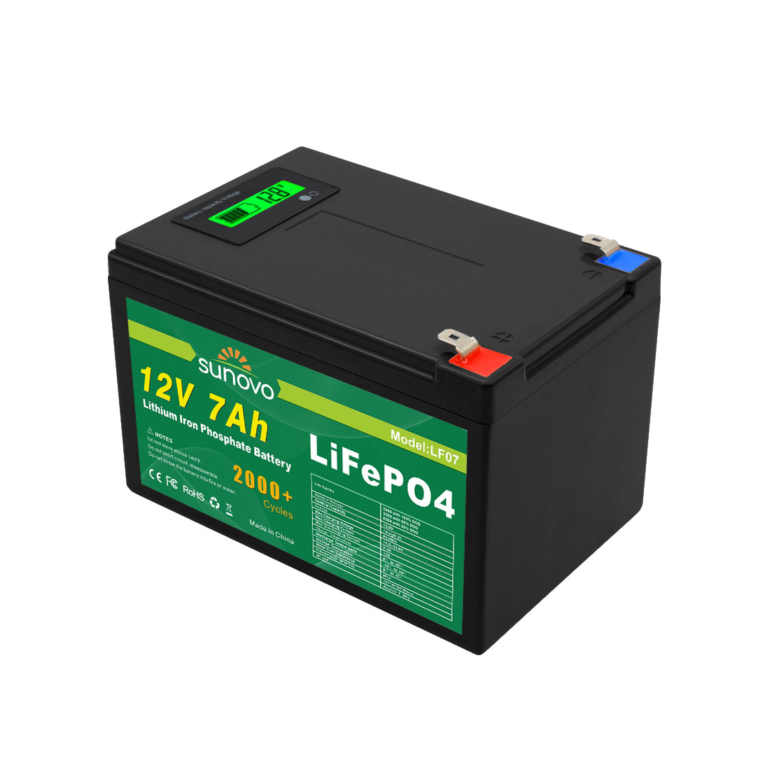 V1060-LF07-202508141955-00 Samland 12V 7AH Deep Circle Lifepo4 Lithium Battery Rechargeable - Image 1