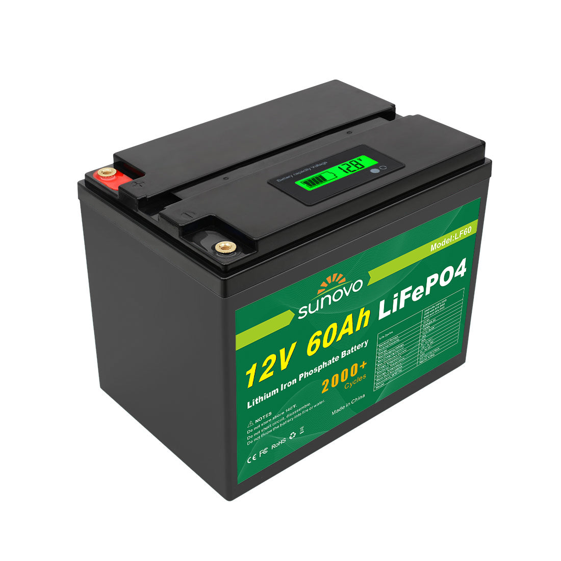 V1060-LF60-202508141955-00 Samland 12V 60AH Deep Circle Lifepo4 Lithium Battery Rechargeable - Image 1