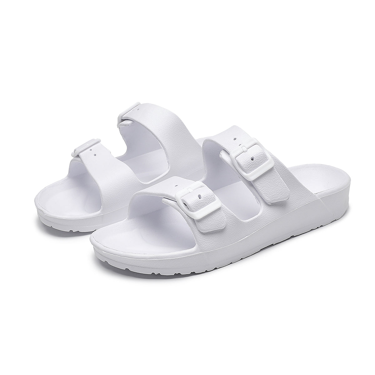 V1068-9353560017683-202509041346-00 UNISEX BEACH SLIDES 0099 - MEN - White / AUS Ladies7/Men5/EU38/24cm - Image 1