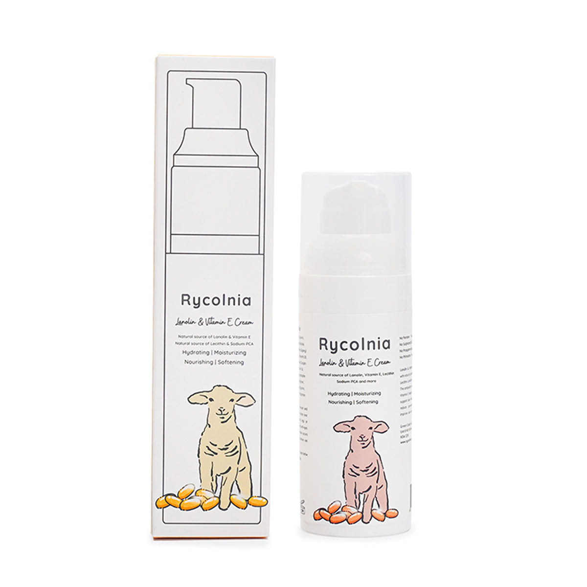 V1068-9356607001300-202509041406-00 Rycolnia Lanolin & Vitamin E Cream 50g - Image 1