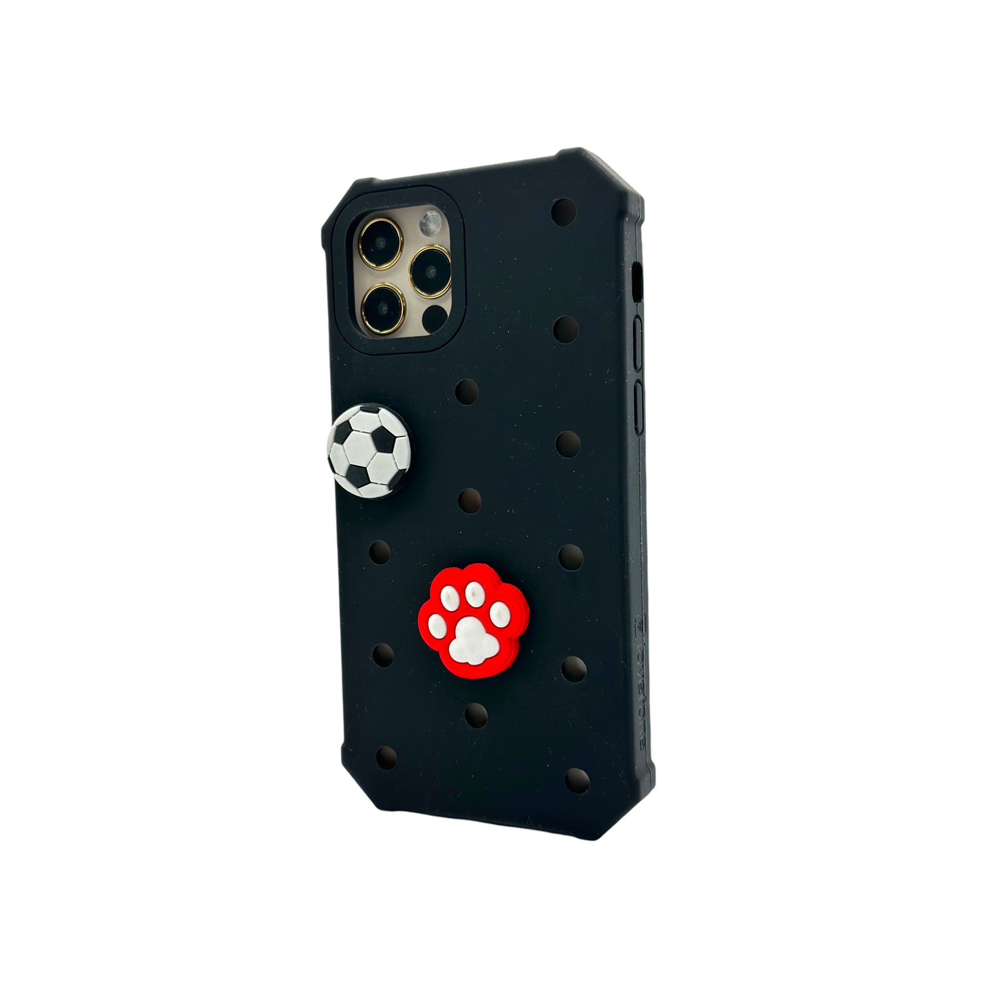 V1090-CASLOVKIDIPN1212P-BLK-202509101011-00 Lovefone Kids Silicone Case iPhone 12/12 Pro Black - Image 1