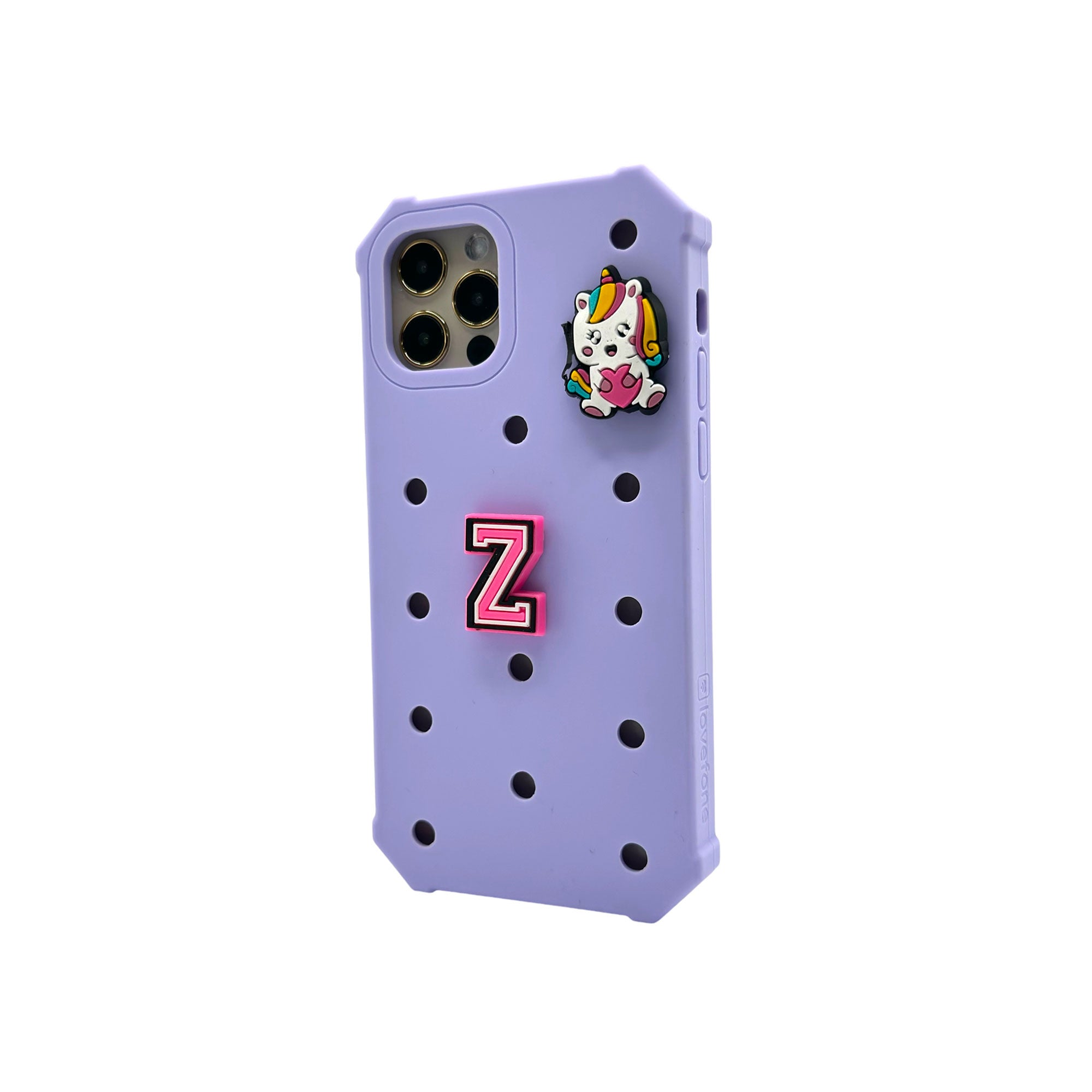 V1090-CASLOVKIDIPN1212P-LAV-202509101015-00 Lovefone Kids Silicone Case iPhone 12/12 Pro Lavender - Image 1