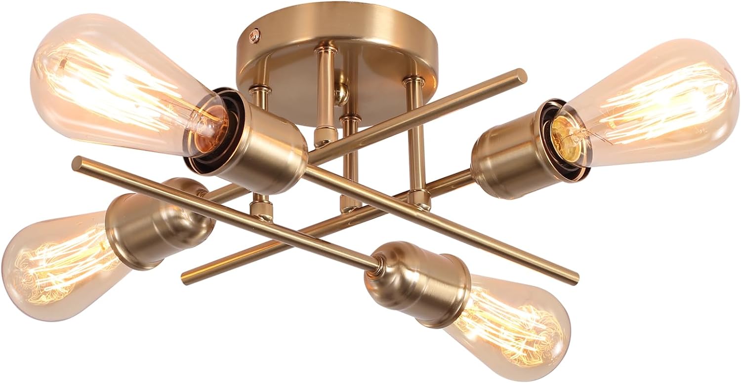 V178-33517-139717-00 Modern Industrial Chandelier, 4 Light, Black - Image 1