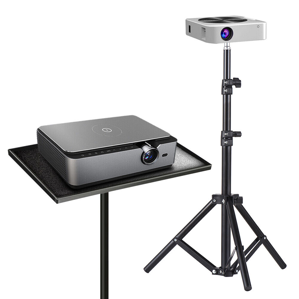 V178-66706-202508050935-00 Portable Adjustable Laptop Projector Stand Tripod with Tray - Image 1