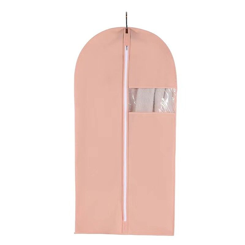V178-67042-202508051015-00 Pink Garment Bag Dustproof Dress Suit Coat Cover 60x100cm Protector AU - Image 1