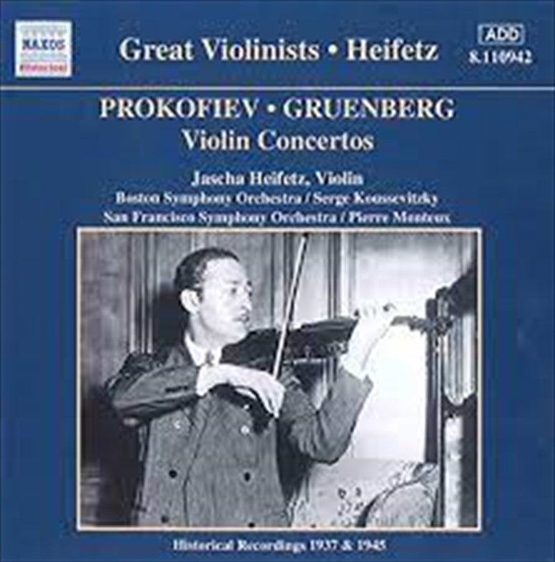 V210-2181330-202507030706-00 Prokofiev: Gruenberg Violin Ct - Heifetz: Toscanini: Nbcso Cd Album - Image 1