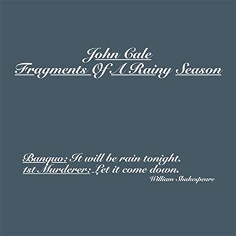 V210-2321825-202507022140-00 Fragments Of A Rainy Season - Cale, John Cd Album - Image 1