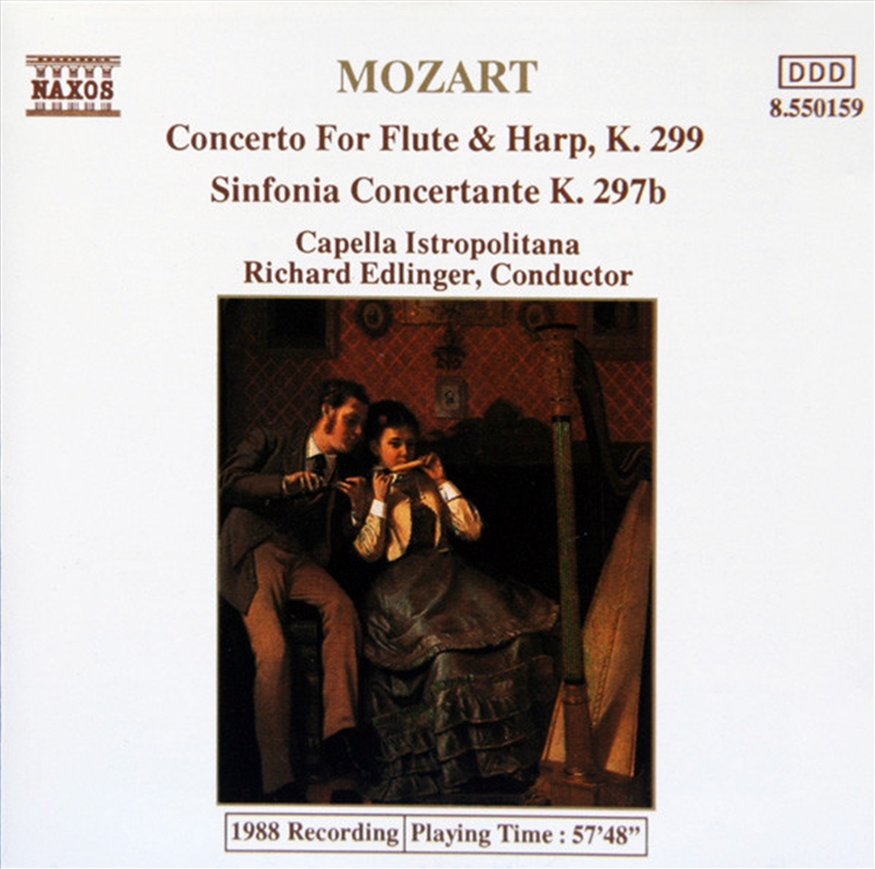V210-503454-202507030730-00 Flute And Harp Concerto - Mozart, Wolfgang Amadeus Cd Album - Image 1