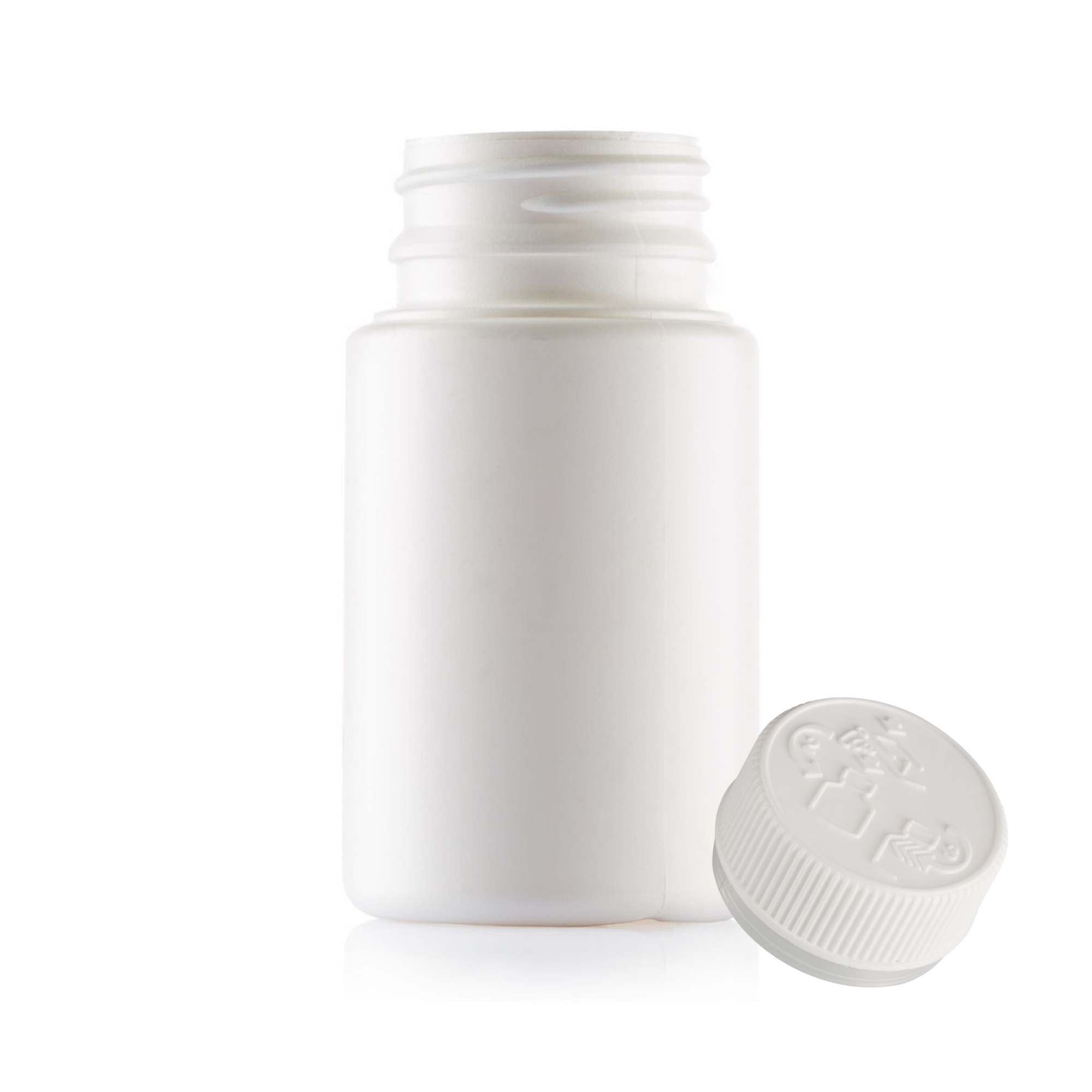 V238-SUPDZ-40951970594896-202509121256-00 Kitchee 100x Tablet Bottles 90ml + 38mm TamperTel Child Resistant Cap - Round - Image 1