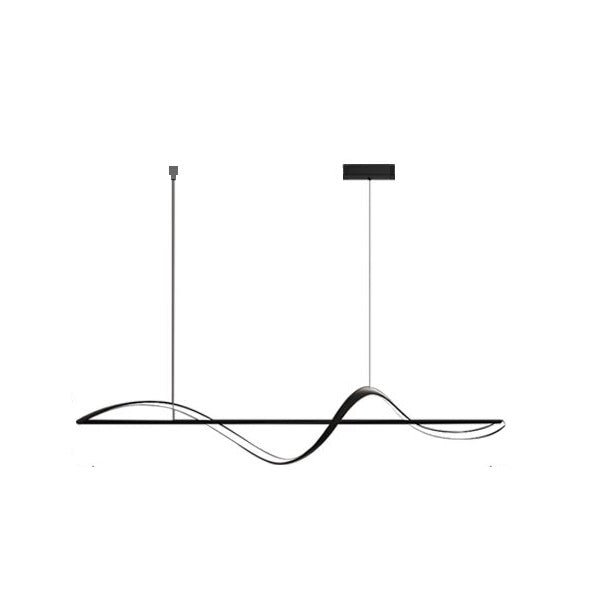 V255-A36-L140-202507021046-00 BAMDECOR A36 Modern LED Linear Chandeliers Pendant Lights with Dimmable LED and Adjustable Hanging Length 140cm -Black - Image 1