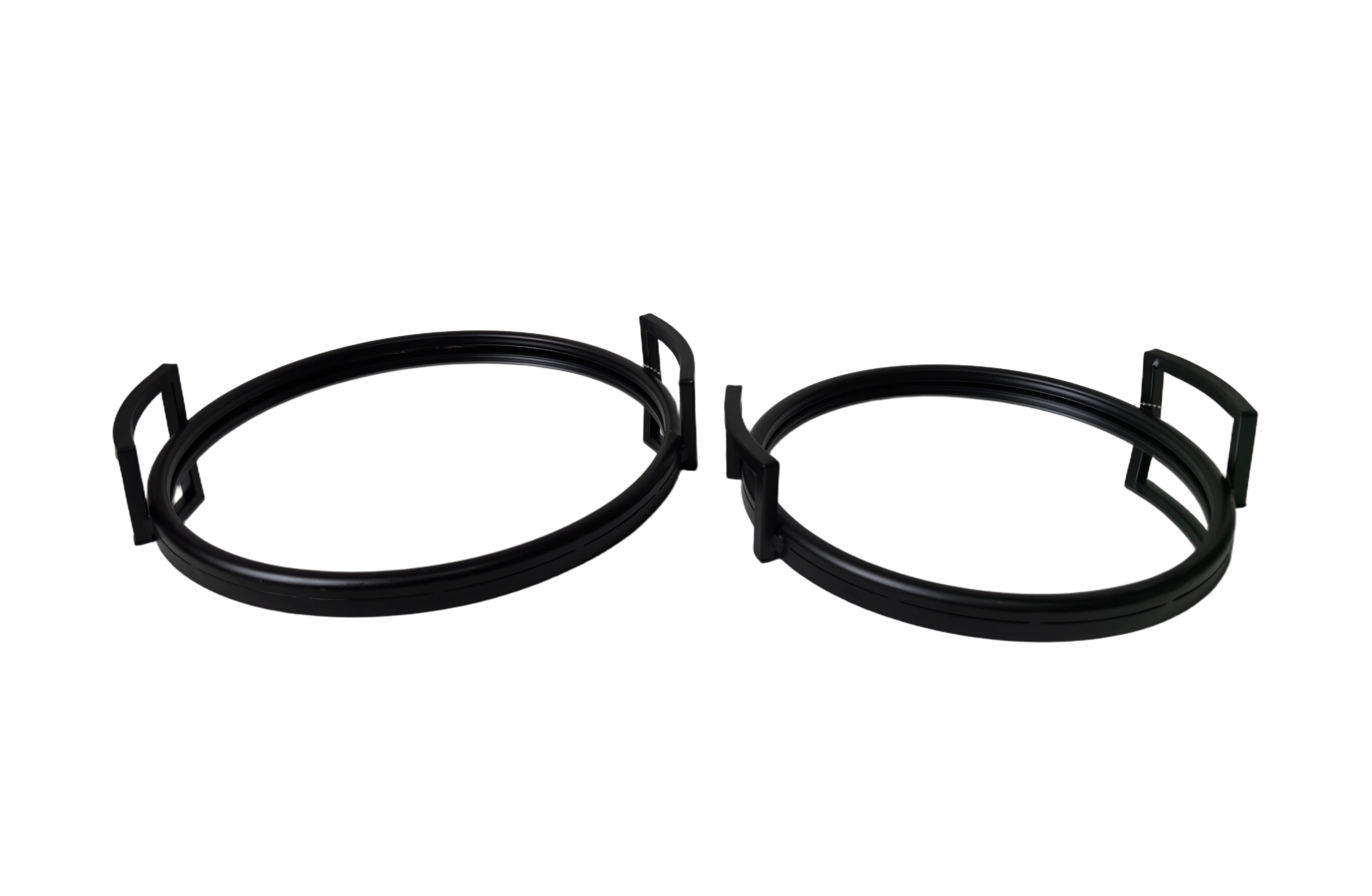 V292-HD-TR-ROUND-L-ELIZA-BLACK-202508221630-00 Eliza Round Tray - Large - Black - Image 1