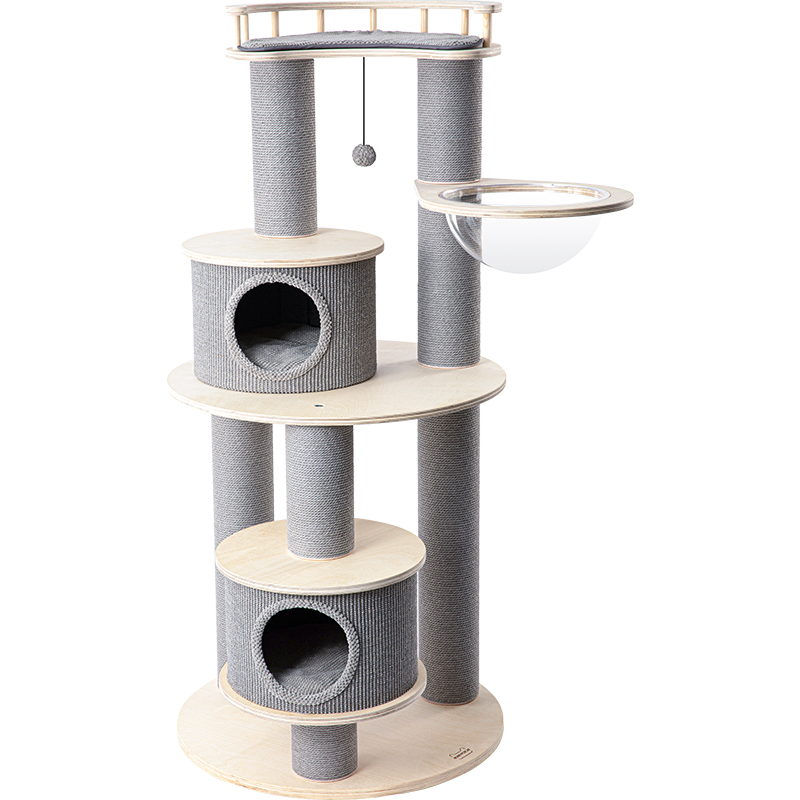 V390-220052PRO-202507030915-00 HONEYPOTCAT Majestic Reinforced Multi-Level Cat Tree - 165cm - Image 1