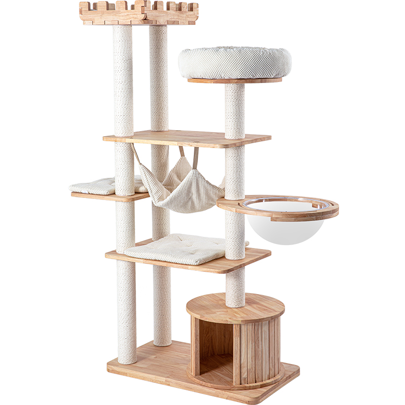 V390-AG210316-202507030915-00 HONEYPOTCAT MZ Grand Elegance Cat Catsle With Space Capsule - 170cm - Image 1