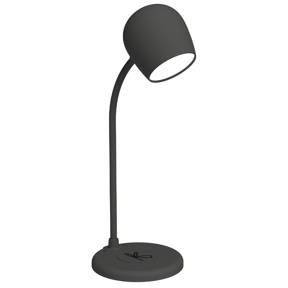 V398-KFEW02-202508221625-00 Kreafunk Ellie Lamp W/ Qi Charger And Bluetooth Speaker - Black - Image 1