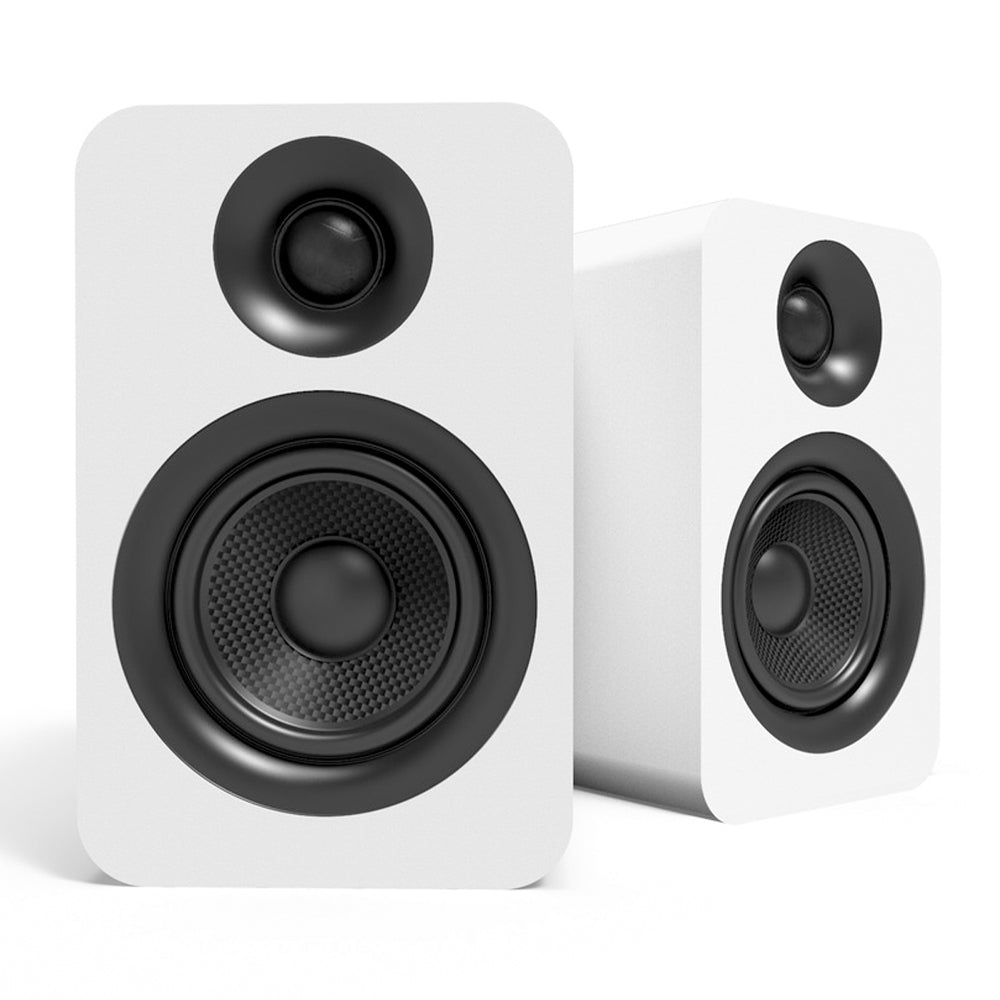V398-KO-YUP4W-202508041416-00 Kanto YU Passive 4" Speakers with 1" Silk Dome Tweeter and 4" Kevlar Woofer - White, Pair - Image 1