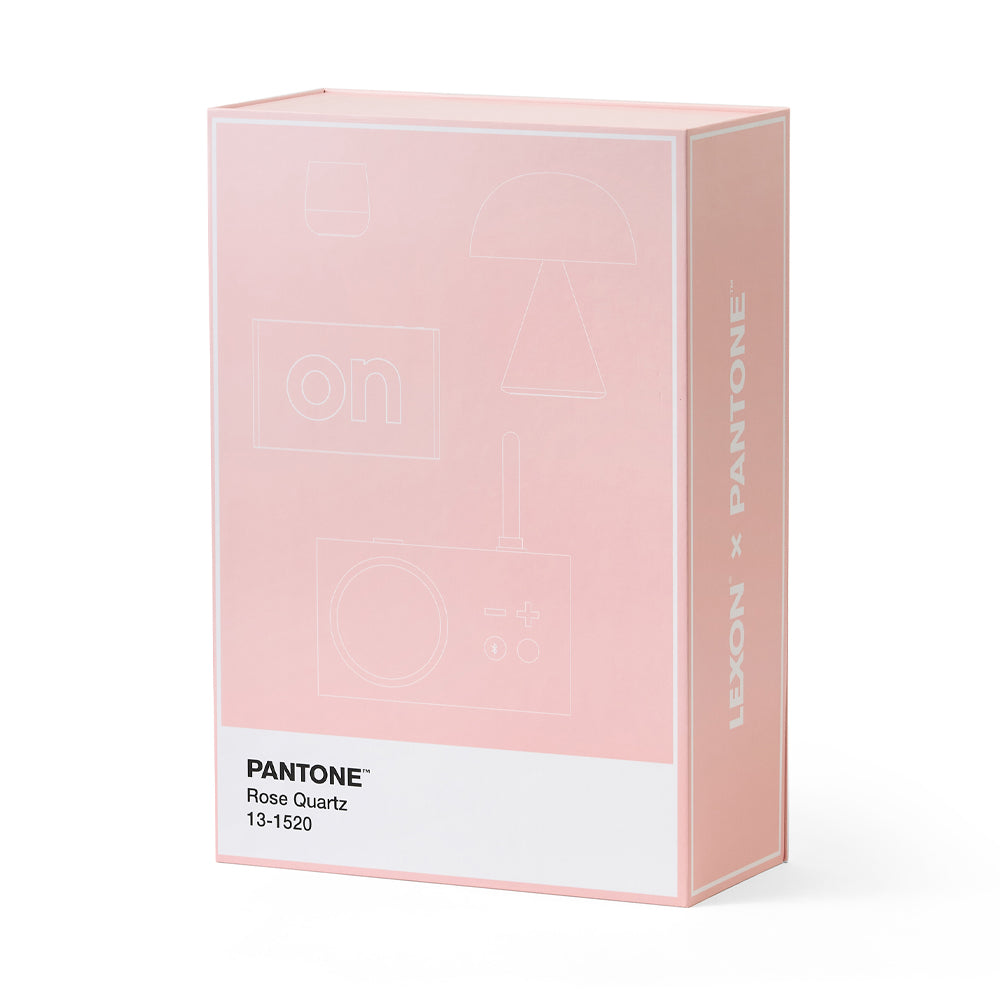 V398-LD-LBPT01-LP-202507041120-00 Lexon GIFT Set PANTONE - Includes Mino+ Mini Speaker, Flip Classic Clock, Mina M Lamp, Thykho 3 Speaker - Rose Pink - Image 1
