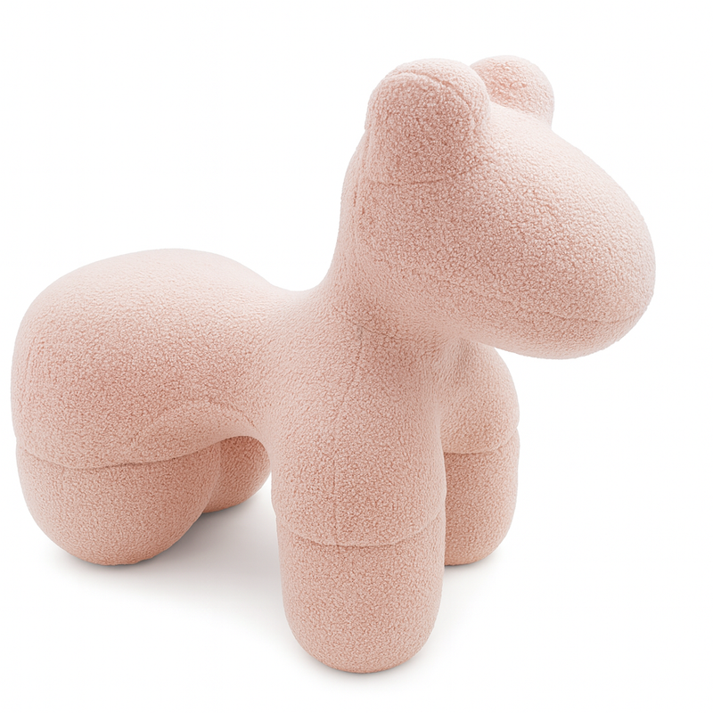 V498-STOOLPINK-202508191044-00 Lamb Stool Chair Pink - Image 1