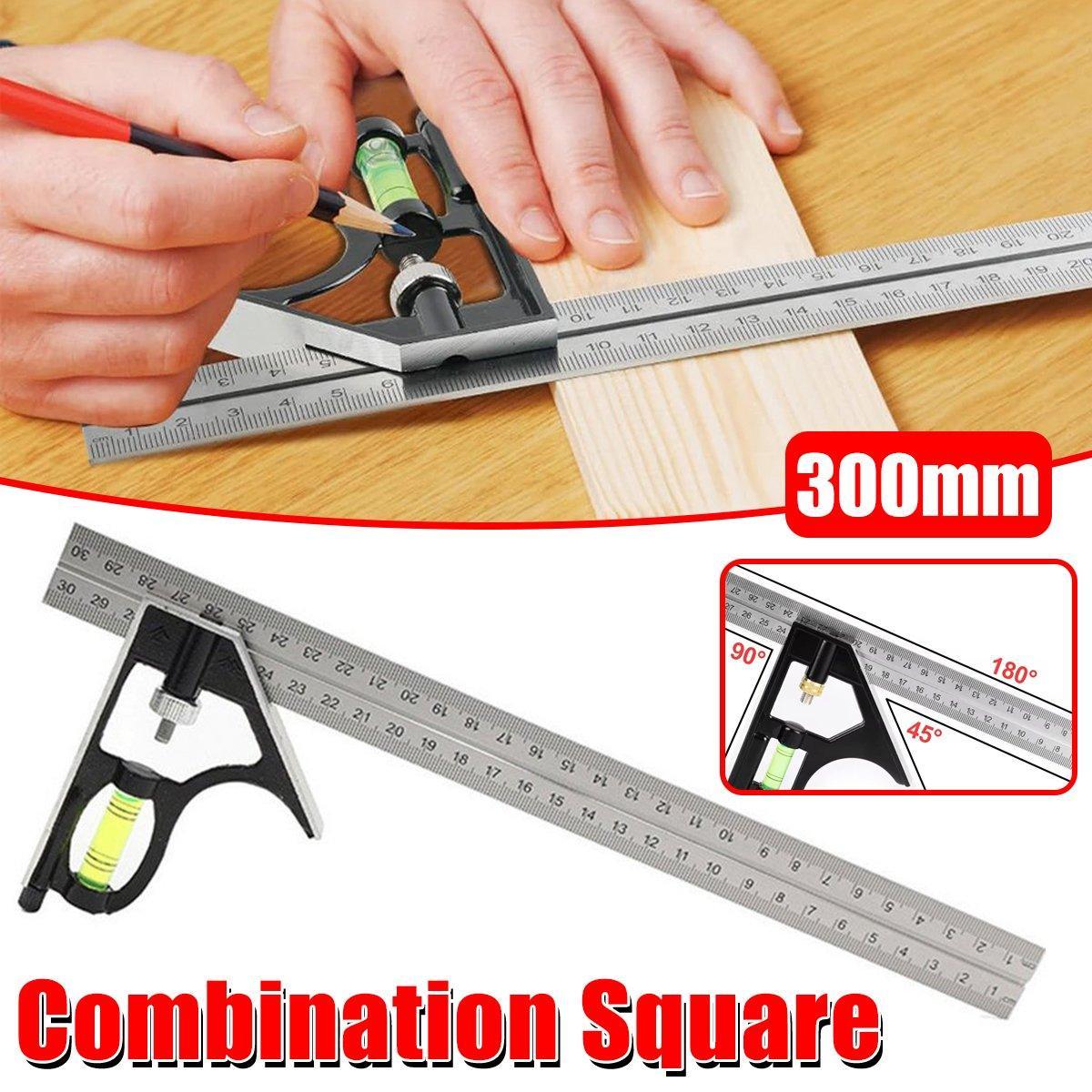 V528-ADJUSTABLE-SQUARE-871256-202509251421-00 300mm Horizontal Movable Angle Ruler Adjustable Measuring Tool for Engineering - Image 1