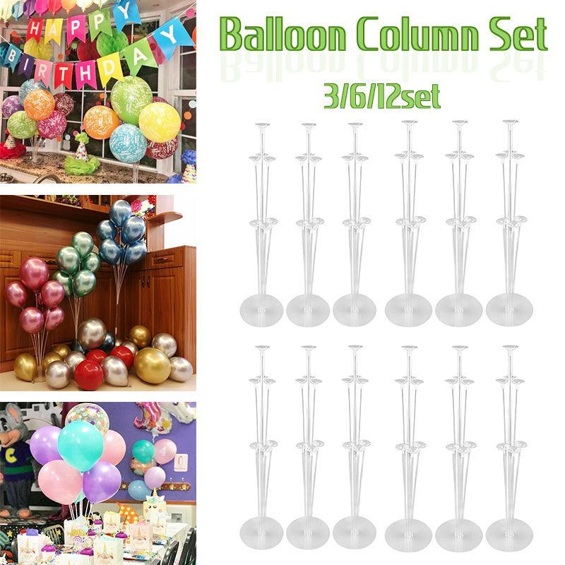 V528-BALLOONCOLUMNSET-3SETS-893650-202510011009-00 3/6/12 Set 70 Cm Balloon Column Set Upright Base Stand Holder Wedding Party Deco - 3Sets - Image 1