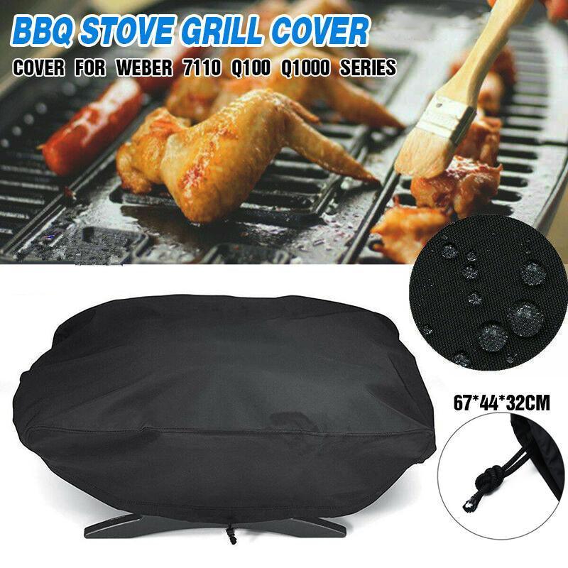 V528-BARBECUEGRILLCOVER-963181-202509291636-00 Waterproof BBQ Grill Cover for Weber Q100 Q1000 Series 67×44×32cm - Image 1