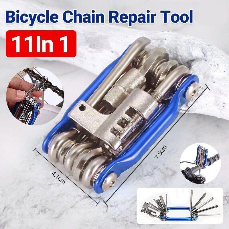 V528-BIKEPORTABLE-BLUE-943722-202509251541-00 Bicycle Chain Multi-Function Bike Portable Breaker Tool Repair Kit Extractor - Image 1