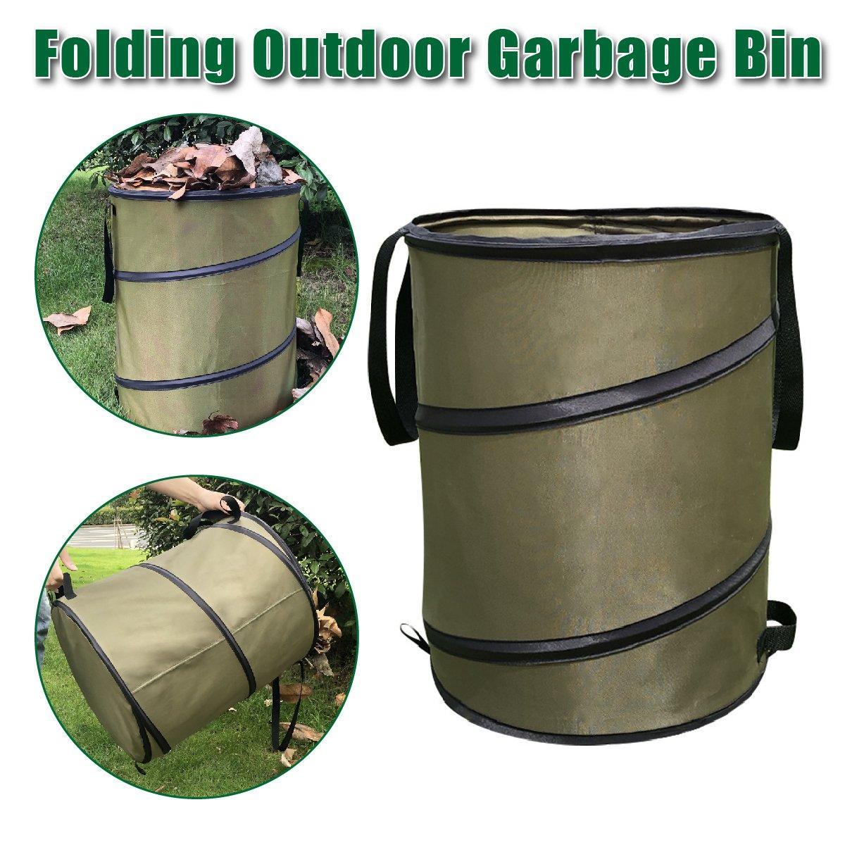 V528-CAMPING-TRASH-CAN-S-821547-202509250930-00 Folding Garden Leaf Bin Portable Outdoor Storage Bucket Camping Trash Can - Image 1