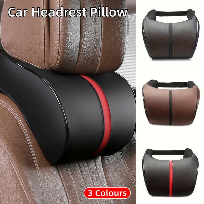 V528-CAR-HEADREST-BLACK-846301-202510010418-00 Car Headrest Neck Pillow for Comfortable Travel Support Memory Foam Car Pillow - Black - Image 1