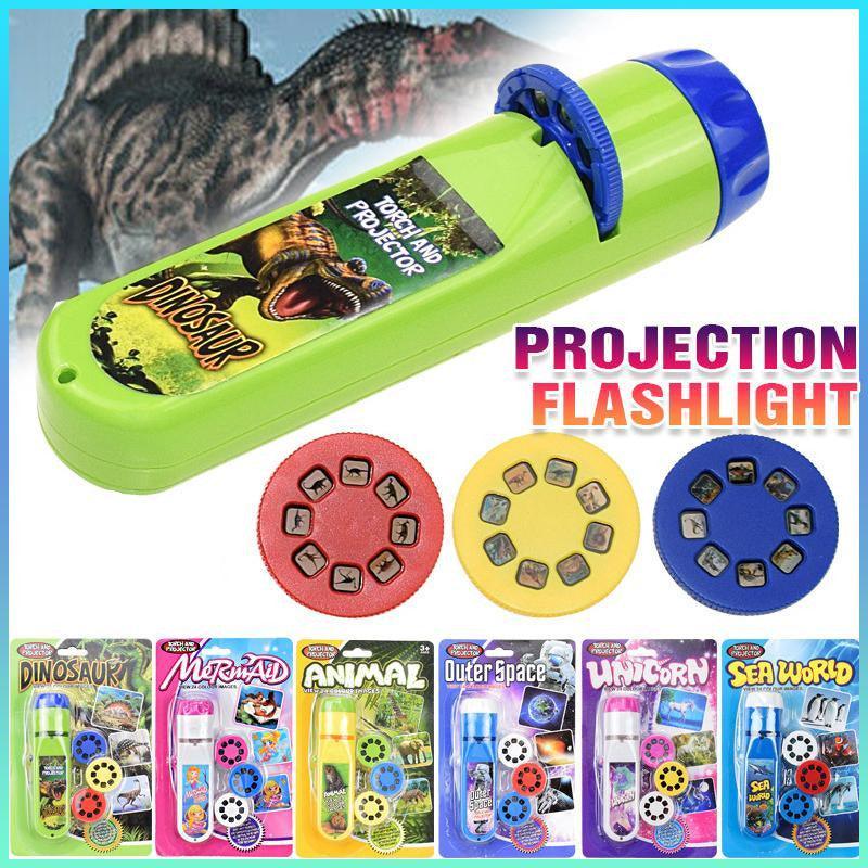 V528-CHILDRENPROJECTOR-ANIMAL-880003-202510011209-00 Torch Projector Educational Toy Gift for Ages 3 to 12 with Slide Show Feature - Animal - Image 1