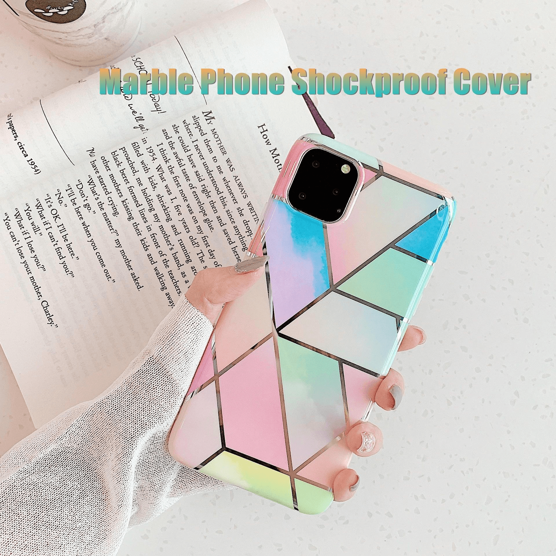 V528-DLS-CAISE-IP13PRO-810681-202509291854-00 Rainbow Case for iPhone 14 13 12 11 Pro Max XR XS Marble Phone Shockproof Cover Silicone - For iphone 13 Pro - Image 1