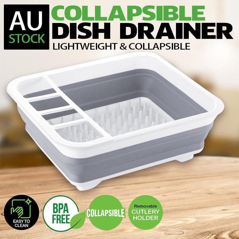 V528-DRAINBASKET-84973-202509251310-00 Home Master Collapsible Dish Drainer Small Spaces Camping Caravan 34CM X 28.5CM - Image 1