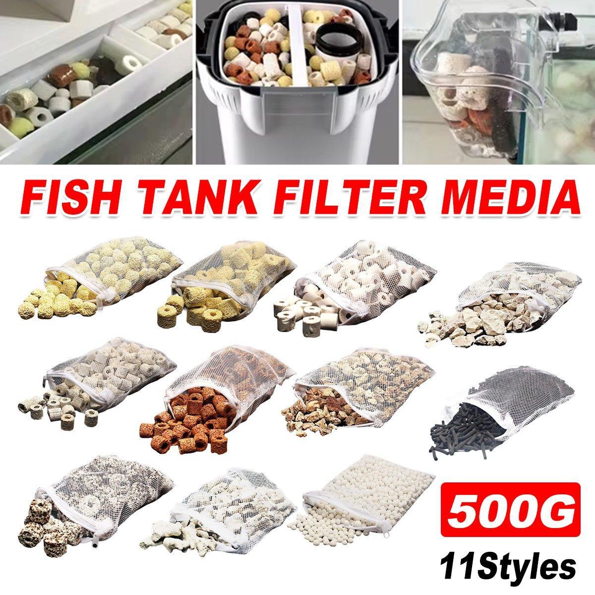 V528-FILTER-SWZ-500G-509861-202509301218-00 500g Fish Tank Water Filter Media Aquarium Filtration Material Sponge Pad - Bio-Beads - Image 1