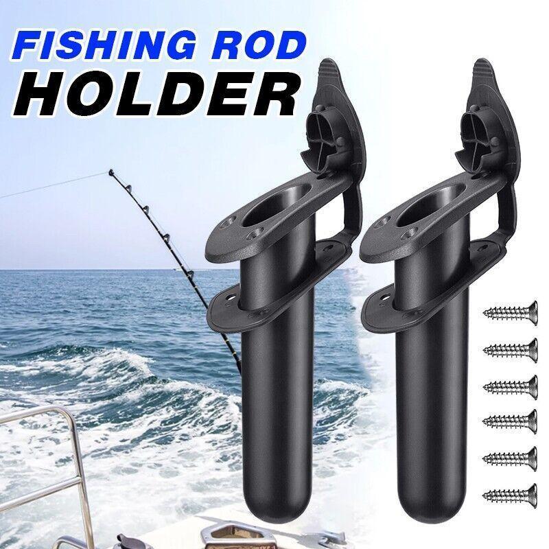 V528-FISHINGBOAT-2PCS-444508-202509251026-00 2Pcs With Cap Cover Fishing Boat Rod Holder For Kayak Pole Bracket Flush Mount - Image 1