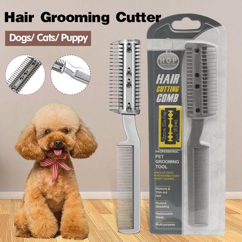 V528-GROOMINGTOOL-68519-202509251410-00 2 Sided Razor Clipper Comb Pet Hair Trimmer Grooming Cutter Dogs Cats Puppy - Image 1