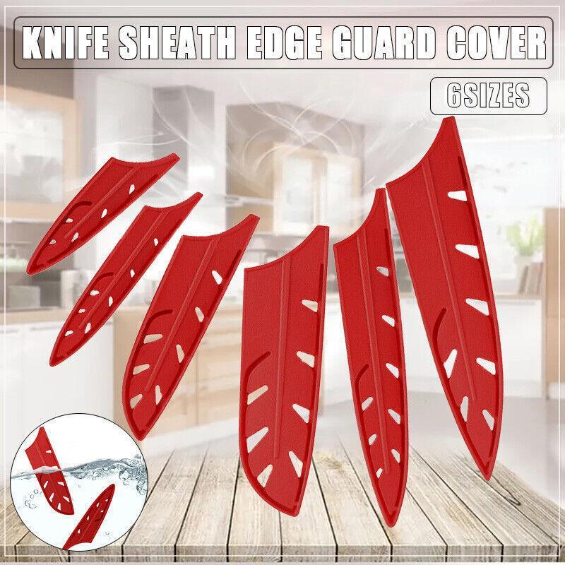 V528-JAPANESESCABBARD-5IN-546354-202509302245-00 Plastic Knife Sheath Edge Guard Cover Scabbard Slicing Blade Red Protector Chef - Japanese Scabbard- 5in - Image 1