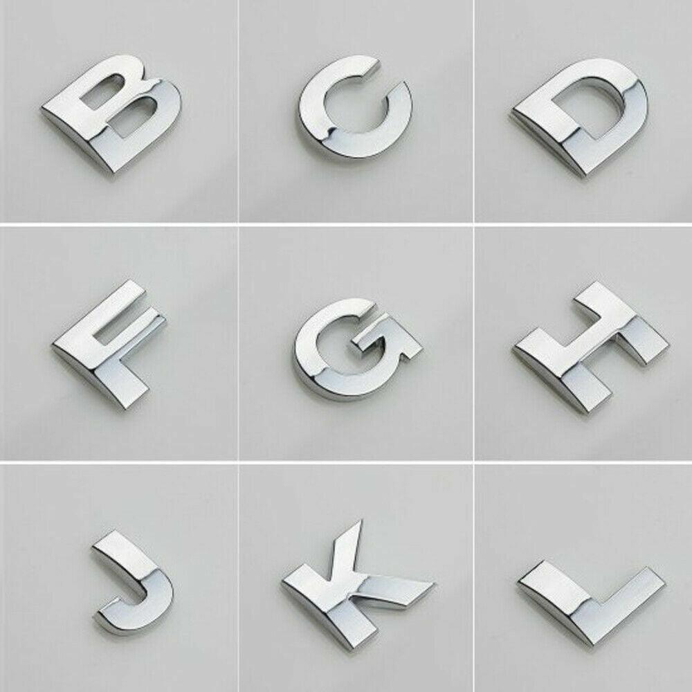 V528-LETTER-NUMBER-Y56676-202510010018-00 A-Z Alphabet Letters Car Sticker Self Adhesive Auto Badge Emblem 3D Chrome Good - Y - Image 1