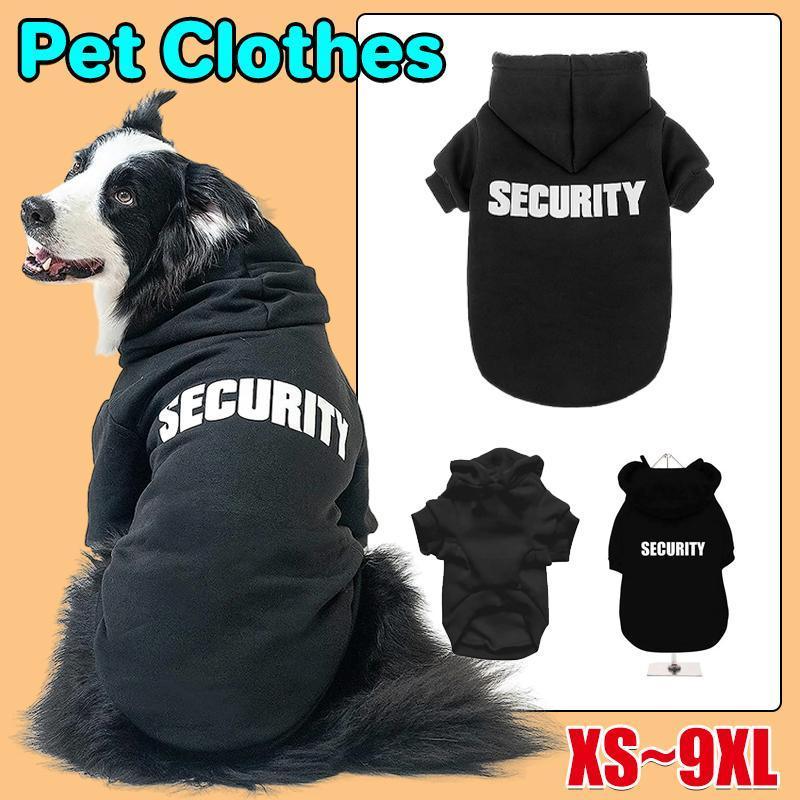 V528-MH00331-BLACK-XL-391112-202509301200-00 Pet Dog Clothes Hoodie Warm Winter Jumper Puppy Cat Clothing Coat Jacket Shirt - XL - Image 1
