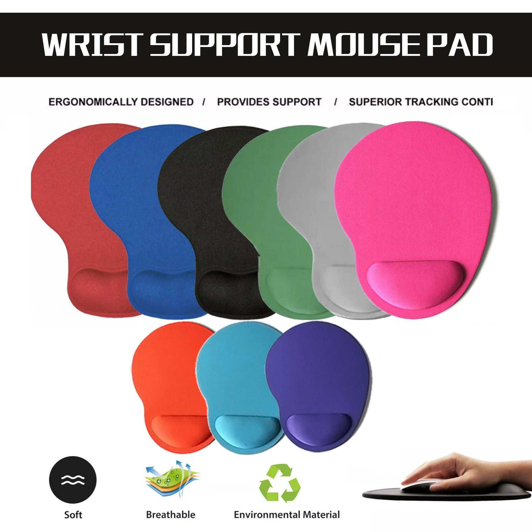 V528-MOUSEPAD-LAKEBLUE-21077-202510010327-00 Comfort Mouse Pad with Built In Wrist Support Non Slip Ergonomic Mice Mat - Lake Blue - Image 1