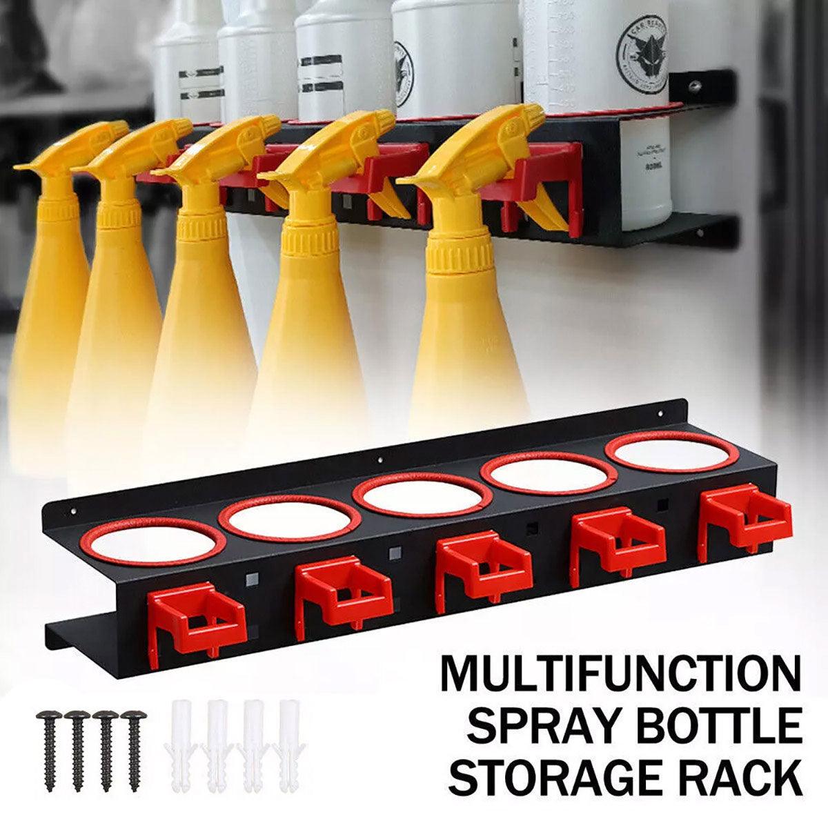 V528-MULTI-FUNCTION-CAN-HANGER-949348-202509251540-00 Car Wash Spray Bottle Holder Wax Abrasive Rack Wall Mount Detailing Storage Rack - Image 1